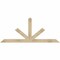 Ekena Millwork Saratoga Rough Sawn Timber Gable Bracket, Douglas Fir, 72"W x 30"H x 4"D x 4"F, 10/12 Pitch GBW072X30X0404SAR00RDF - alternate 1